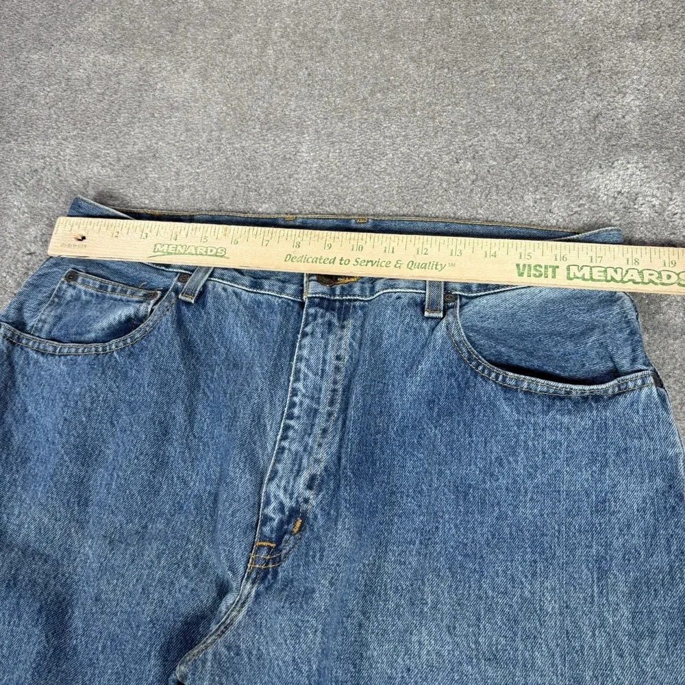 Vintage Arizona Jeans Mens 35x36 Loose Fit Straight Leg Light Blue Denim NWT